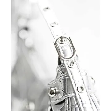 MadGrandeur Small Silver Purse - Stylish Y2K Hobo Bag