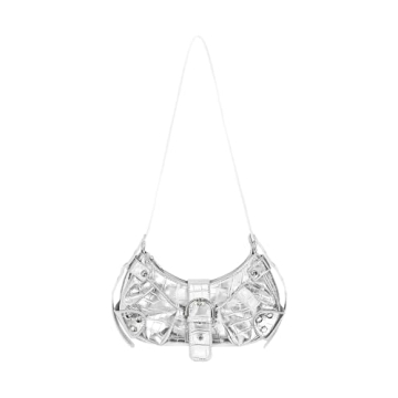 MadGrandeur Small Silver Purse - Stylish Y2K Hobo Bag