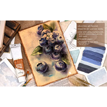 Handmade Watercolor Paper - 150GSM Thick Vintage Deckle Edge