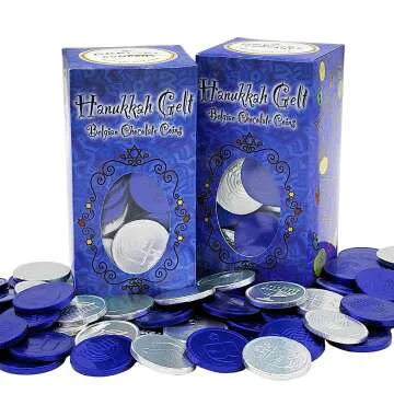 Nut-Free Hanukkah Gelt - Belgian Chocolate Coins