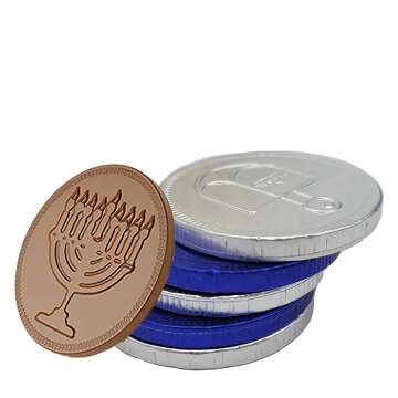 Nut-Free Hanukkah Gelt - Belgian Chocolate Coins