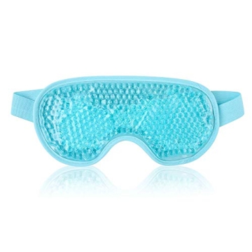 NEWGO Cooling Eye Mask - Relief for Puffy Eyes, Migraines & Stress