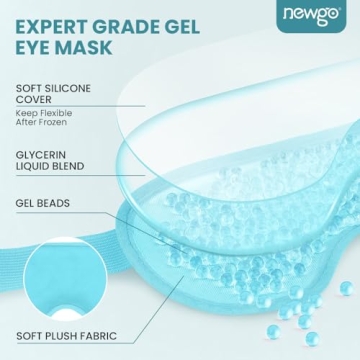 NEWGO Cooling Eye Mask for Puffy Eyes & Migraines Relief