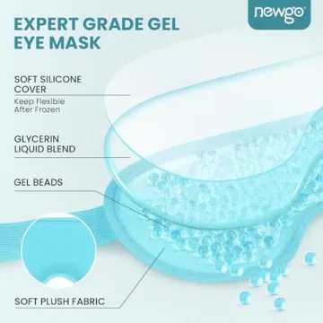 NEWGO Cooling Eye Mask for Puffy Eyes & Migraines Relief