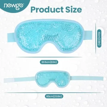 NEWGO Cooling Eye Mask for Puffy Eyes & Migraines Relief