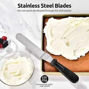 U-Taste Offset Spatula Set for Effortless Cake Decorating