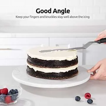 U-Taste Offset Spatula Set for Effortless Cake Decorating