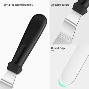 U-Taste Offset Spatula Set for Effortless Cake Decorating