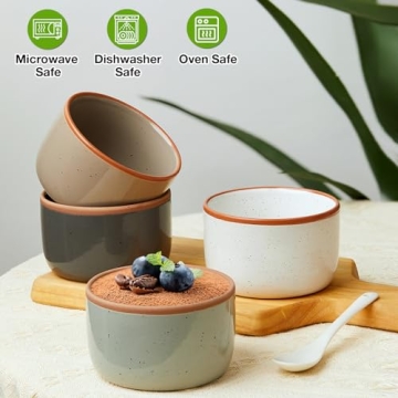 Morandi Color Ramekins Set of 6 - Oven Safe & Stylish