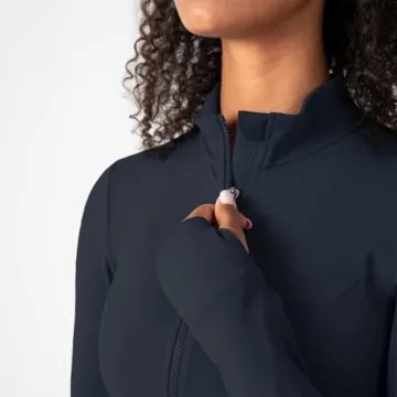 YITTY UltraLuxe Cropped Full Zip Jacket for Women