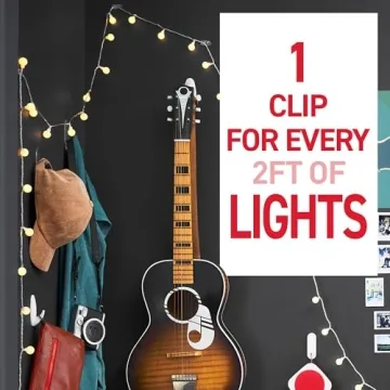 Command Indoor Mini Light Clips for Damage-Free Hanging