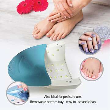 SUNUV 48W UV LED Nail Lamp with Timers for Gel Polish