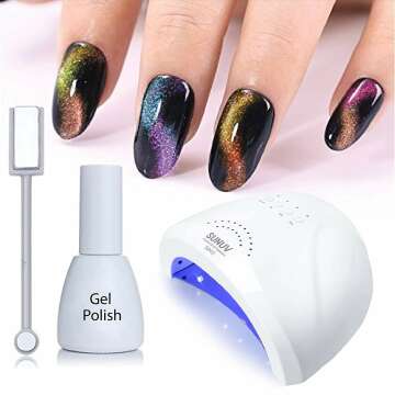SUNUV 48W UV LED Nail Lamp with Timers for Gel Polish