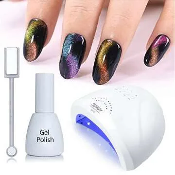 SUNUV 48W UV LED Nail Lamp with Timers for Gel Polish