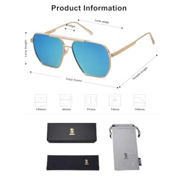 Stylish SOJOS Retro Oversized Polarized Sunglasses