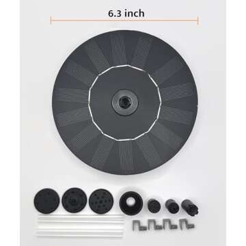 Solar Fountain, Solatec Solar Powered Bird Bath Fountain Pump 1.3W Solar Panel Kit Water Pump,Outdoo...