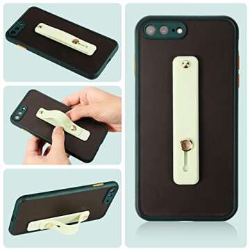 Weewooday 15 Pieces Phone Grip Strap Telescopic Finger Loop Assorted Colors Phone Finger Strap Holder Silicone Stretch Grip Stand for Most Mobile Phones and Tablets