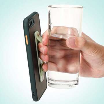 Weewooday 15 Pieces Phone Grip Strap Telescopic Finger Loop Assorted Colors Phone Finger Strap Holder Silicone Stretch Grip Stand for Most Mobile Phones and Tablets