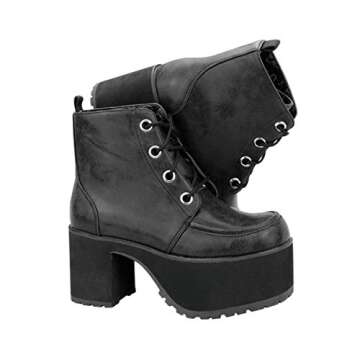 T.U.K. Women's Platforms Vegan Ankle Nosebleed Boots