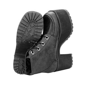 T.U.K. Women's Platforms Vegan Ankle Nosebleed Boots