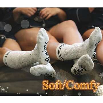 WIFFGO Bridesmaid Gifts For Women Her Bachelorette Party Favors Engagement Fuzzy Socks Cute Bride Socks Cotton Wedding Gifts