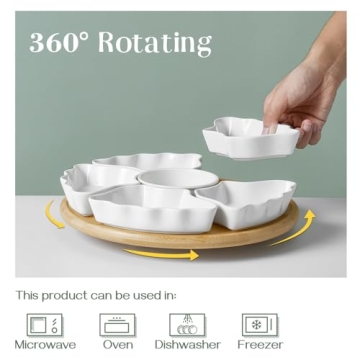 DOWAN Rotatable Serving Tray for Effortless Entertaining
