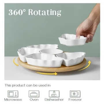 DOWAN Rotatable Serving Tray for Effortless Entertaining