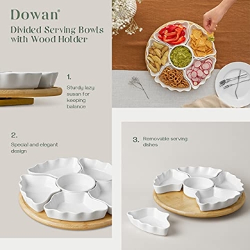DOWAN Rotatable Serving Tray for Effortless Entertaining