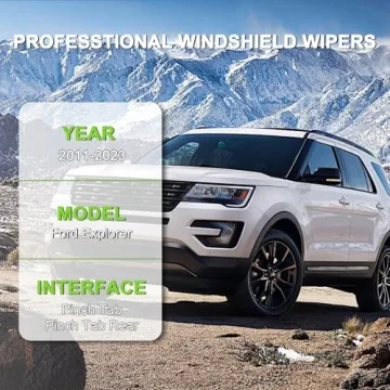 PARRATI® High Performance Premium All-Season Automotive Windshield Wipers with Rear Wiper Blades Re...