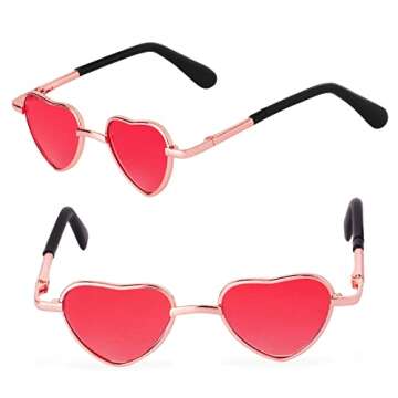 Yewong Pet Pink Cowboy Hat Costume Accessory Set Dog Cat Size Pink Cowgirl Princess Hat with Crown Tiara Bandana/Scarf Sunglasses for Cat Puppy Western Costume Daily Wearing Photo Props