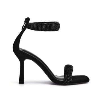 Coutgo Rhinestone High Heels for Stunning Elegance