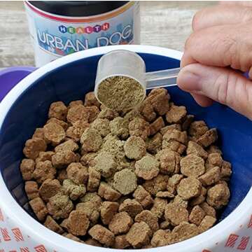 NATURALLY Pure LIFE Dog Supplements: Probiotics for Dogs, Digestive Enzymes for Gut & Immune Health plus dog vitamins. Organic SUPERFOOD ANTIOXIDANTS; Combats free radicals. 360 grams