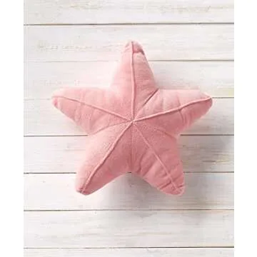 Starfish Shape Plush Pillow - Coastal Bedroom Accent for Kids