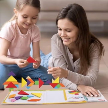 FOOZZILLA Magnetic Tangram Puzzle Set for Fun Learning