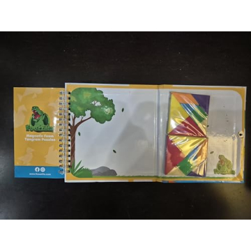 FOOZZILLA Magnetic Tangram Puzzle Set for Fun Learning