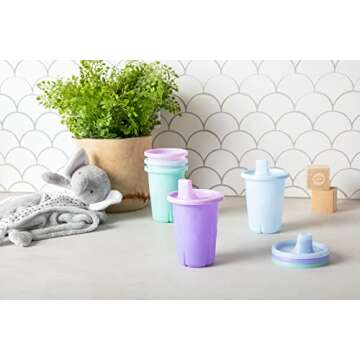 The First Years Take & Toss Sippy Cups - Spill Proof Toddler Cups Value Party Pack - 10 Oz - 20 Coun...