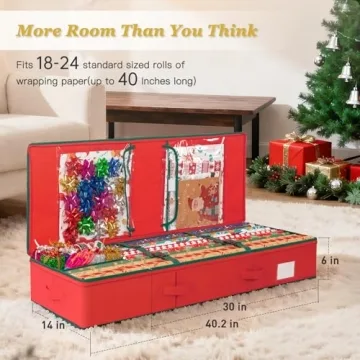 Criusia Gift Wrapping Organizer for Stress-Free Holidays