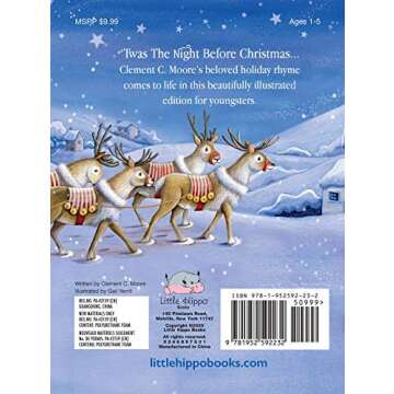The Night Before Christmas - Children's Padded Board Book - Holiday