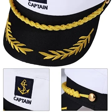 Adult Sailor Captain Hat for Nautical Parties and Costumes