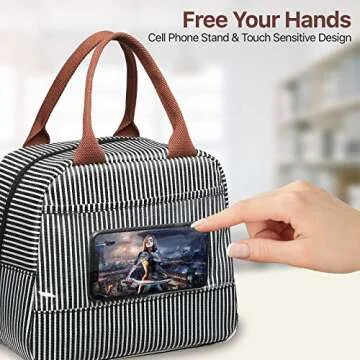 Bagseri Insulated Lunch Bag Women - Lunch Bag for Women Men Reusable Lunch Box Leakproof Thermal Coo...