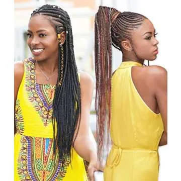 Realistic Pre-stretched X-Pression Ghana Braids 3-pack