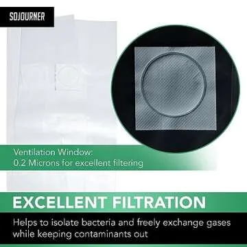 Mushroom Grow Bags 50 Pack - Durable with Filtration for Growth