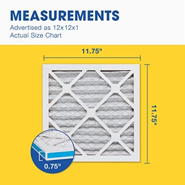 Aerostar MERV 8 Pleated Air Filter Pack of 6 for Clean Air