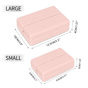 FYY 2 Pcs Portable Pill Organizer with 7 Compartments