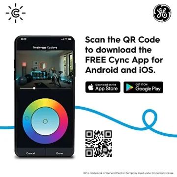 GE CYNC Smart LED Bulb Alexa Google Home Compatible 2-Pack