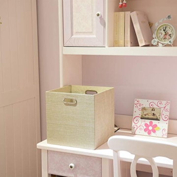 Sturdy Foldable Storage Bins - Set of 2, 13x13 Inches