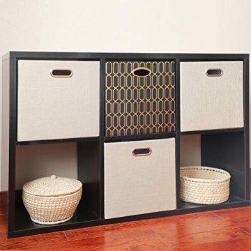 Sturdy Foldable Storage Bins - Set of 2, 13x13 Inches