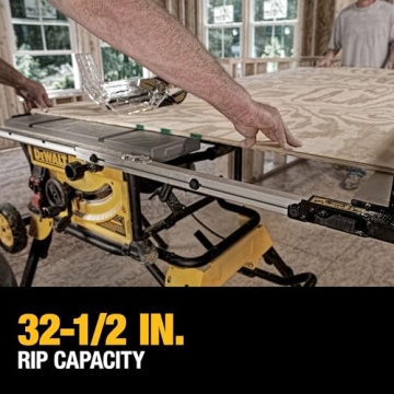 DEWALT 10-Inch Table Saw with 32-1/2 inch Rip Capacity