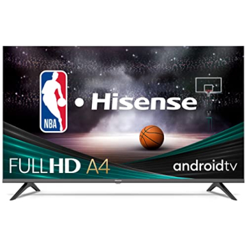 Hisense A4 Series 43-Inch Class FHD Smart Android TV with DTS Virtual X, Game & Sports Modes, Chrome...