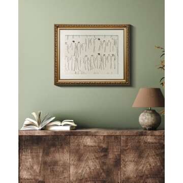 Stunning VIYYIEA Gold Framed Abstract Wall Art - 13x16